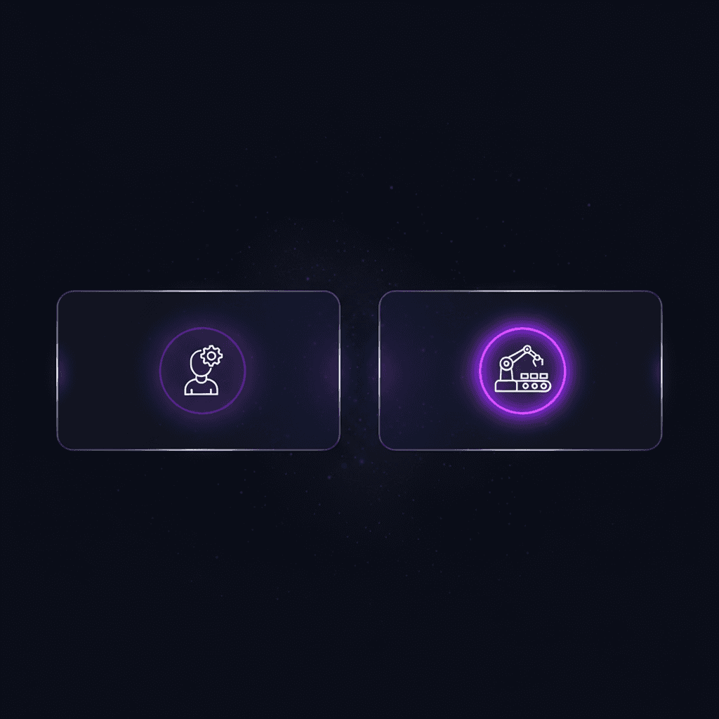 Two program options - icon cards
